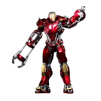 【中古】パワー・ポーズ アイアンマン3 16スケール限定可動フィギュア アイアンマン・マーク35 レッド・スナッパー