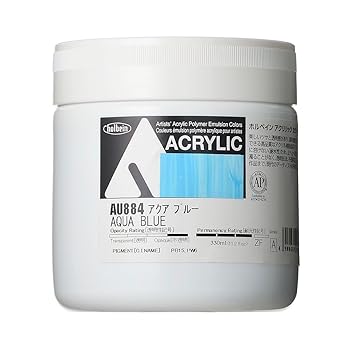 【中古】ホルベイン アクリリック カラーヘビーボディ AU884 330ml アクアブルー 16884