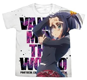 【中古】コスパ COSPA 中二病でも恋がしたい! 小鳥遊六花フルグラフィックTシャツ Lサイズ ホワイト 4833-1043画像