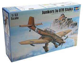 【中古】【39shop】トランペッター★132 ドイツ軍 ユンカース Ju87R シュトゥーカ プラモデル(非常に良い)|ドリエム店