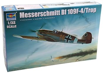 【中古】【39shop】トランペッター★132 ドイツ軍 メッサーシュミット Bf109F-4Trop プラモデル(非常に良い)|ドリエム店