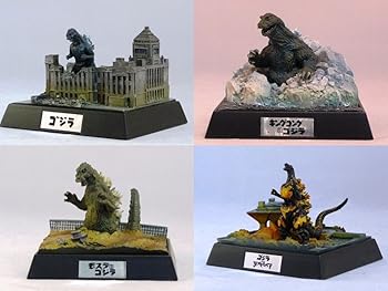 【中古】食玩 ゴジラ名鑑 全4種セットゴジラ、キングコング対ゴジラ、モスラ対ゴジラ、ゴジラvsデストロイヤ画像