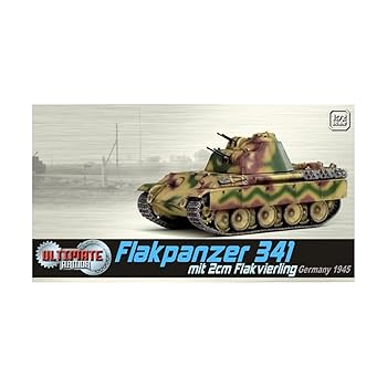 【中古】ドラゴン 172 WW.II ドイツ軍 対空戦車341型 2cm対空機関砲 搭載 ドイツ 1945 塗装済完成品