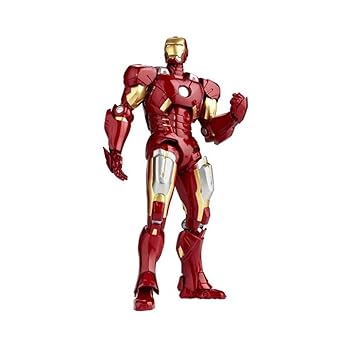 【中古】【39shop】特撮リボルテック042★アベンジャーズ アイアンマンマーク7 ノンスケール ABS&PVC製 塗装済み アクションフィギュア（良い）｜ドリエム店