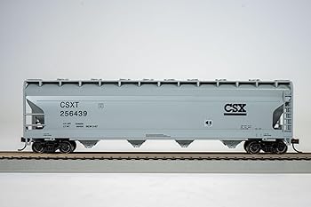 【中古】Bachmann Industries CSX # 256439 ACF 56 ' center-flowホッパーHo Scaleトレイン
