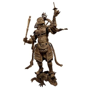 【中古】リボルテックタケヤ001EX 多聞天 木調版 ノンスケール ABS&PVC製 塗装済み アクションフィギュア