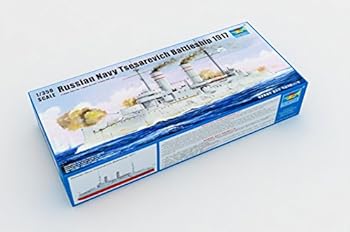 【中古】トランペッター 1350 ロシア海軍 戦艦 ツェサレーヴィチ 1917 プラモデル