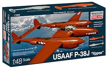 【中古】プラッツ 148 第二次世界大戦 アメリカ陸軍航空軍 P-38J YIPPEE プラモデル 10,751円