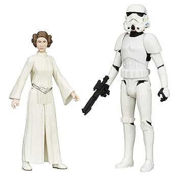 【中古】Star Wars Mission Series Luke Skywalker in Stormtrooper Disguise and Princess Leia Action Figures