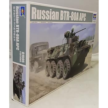 【中古】トランペッター 135 ロシア連邦軍 BTR-80A 装甲兵員輸送車 プラモデル
