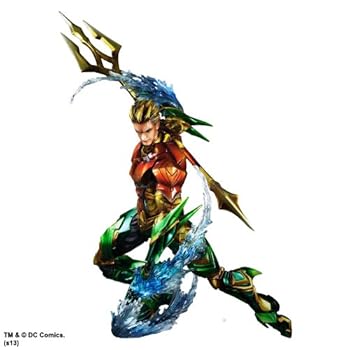 【中古】DC Comics VARIANT PLAY ARTS改 アクアマンPVC塗装済みアクションフィギュア