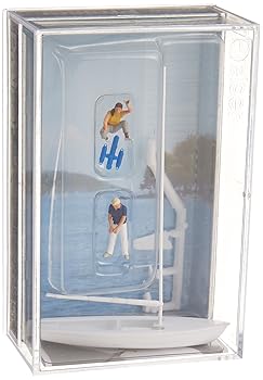 【中古】プライザー ヨットの帆を外している船員 塗装済完成品 HO187 10680