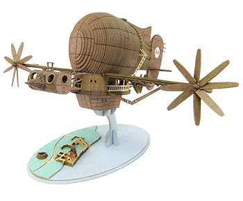 【中古】【39shop】さんけいSankei★みにちゅあーとキット スタジオジブリシリーズ 天空の城ラピュタ タイガーモス 1300スケール ペーパークラフト MK07-17（良い）｜ドリエム店