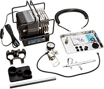 【中古】【39shop】GSIクレオス★Mr.リニアコンプレッサー L7 レギュレータープラチナセット ホビー用塗装用具 PS309（非常に良い）｜ドリエム店