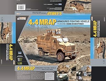 【中古】キネティック 135 ファイティングヴィークル シリーズ マックスプロ 4輪駆動耐地雷装甲機動車 プラモデル