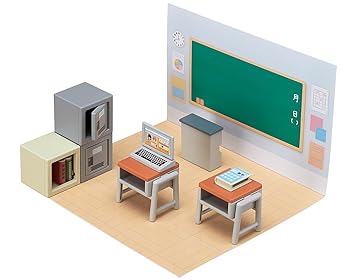 【中古】ねんどろいどもあ CUBE01 教室セット ノンスケール ABS塗装済みフィギュア