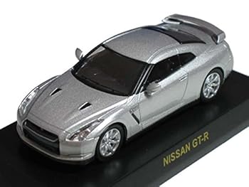 【中古】京商 164 ＮＩＳＳＡＮ 視水平線ＧＴ-Ｒ ミニカー寄せあわせ 視水平線 ＧＴ-Ｒ Ｒ３５ 銀 車-ミニカー・トイカー-おもちゃ