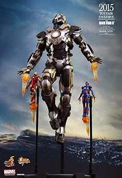 【中古】ムービー・マスターピースアイアンマン3 16スケールフィギュア アイアンマン・マーク24アベンジャーズ200％ホットトイズ限定