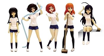 【中古】プラッツ GPF-11 135 ガールズ&パンツァー あんこうチームフィギュアセット お掃除バージョンです!