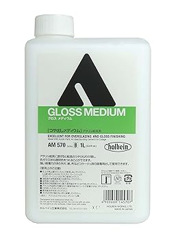 【中古】ホルベイン アクリリックメディウム AM570 1000ml グロスメディウム 14570