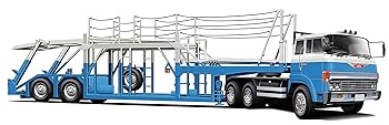 【中古】フジミ模型 124 トラックシリーズNo.3 日野 スーパードルフィン トラクタ&トランスポーター