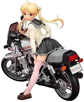 【中古】ばくおん!! 鈴乃木凜&GSX400Sカタナ 110スケール ABS&PVC製 塗装済み完成品フィギュア画像
