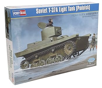 【中古】ホビーボス 135 ファイティングビークルシリーズ ソビエト軍 T-37A 水陸両用軽戦車 プラモデル 83819