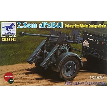 【中古】【39shop】ブロンコモデル★135 独・PzB41ゲルリッヒ28mm対戦車砲歩兵型+移動用トレーラー（良い）｜ドリエム店 7,287円