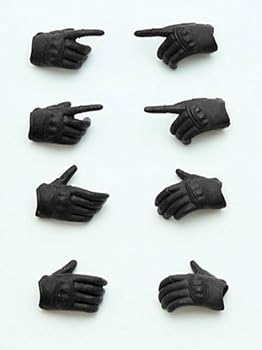 【中古】LittleArmory-OP03:figma専用タクティカルグローブステルスブラック 112スケール ATBC-PVC製 ランナーキット