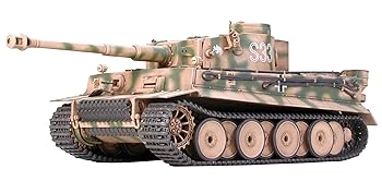 【中古】【39shop】タミヤ★148 ミリタリーミニチュアシリーズ No.04 ドイツ陸軍 重戦車 タイガーI 初期生産型 プラモデル 32504（非常に良い）｜ドリエム店