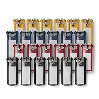 【中古】【39shop】Key★Tags for Locking Key Cabinets, Plastic, 1 18 x 2 34, Assorted, 24Pack 並行輸入品（良い）｜ドリエム店