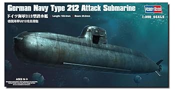 【中古】ホビーボス 1350 潜水艦シリーズ ドイツ海軍 212型潜水艦 プラモデル