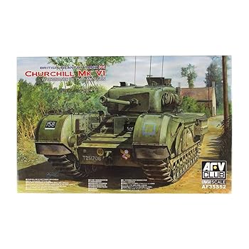 【中古】AFVクラブAFV CLUB 135 チャーチル歩兵戦車Mk.6QF 75mm砲搭載 プラモデル