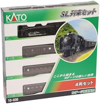 【中古】【39shop】KATO★Nゲージ SL列車セット 4両セット 10-830 鉄道模型 客車(良い)|ドリエム店