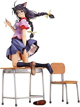 【中古】化物語 羽川翼 18スケール PVC塗装済み完成品
