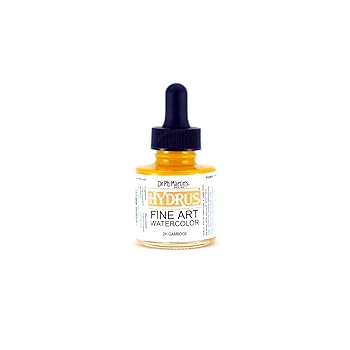 【中古】【39shop】Dr.★Ph. Martin's Hydrus Fine Art Watercolor, 1.0 oz, Gamboge 2H（非常に良い）｜ドリエム店