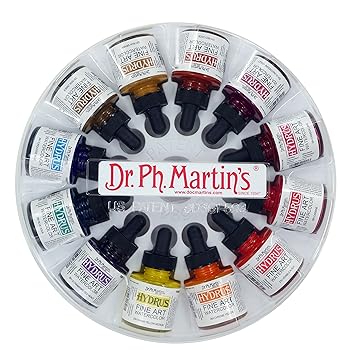 【中古】Dr. Ph. Martin's Hydrus Fine Art Watercolor, 1.0 oz, Set of 12 Set 3