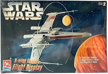 【中古】8788 AMT Star Wars X-Wing Fighter Flight Display Model Kit,Needs Assembly