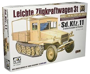 【中古】AFVクラブ 135 Sdkfz.11 3トンハーフ後期型木製キャビン プラモデル