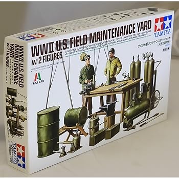 【中古】【39shop】タミヤ★スケール限定シリーズ 135 アメリカ軍 メンテナンスヤードセット 人形2体 25106(良い)|ドリエム店
