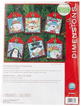 【中古】【39shop】Christmas★Pals Ornaments Counted Cross Stitch Kit-4-12" Tall 14 Count Set Of 6 並行輸入品(良い)|ドリエム店