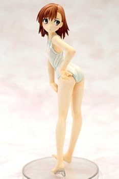 【中古】とある科学の超電磁砲 御坂美琴 白水着フィギュア アニメver.