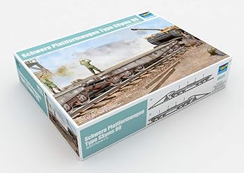 【中古】インターアライド 135 トランペッターモデル ドイツ軍用大型平台貨車 シムス80