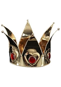 【中古】Mini Queen of Hearts Gold Adult Crown ハーツゴールド大人用王冠のミニ女王♪ハロウィン♪サイズ：One-Size