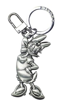 【中古】ディズニーDisney キーホルダー ピューター キーリング デイジーダック