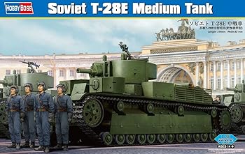 【中古】ホビーボス 135 ファイティングヴィークルシリーズ ソビエトT-28E中戦車 プラモデル