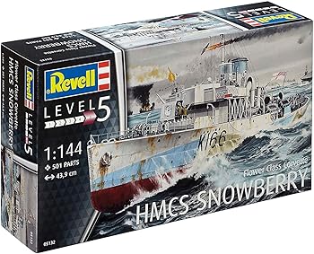 【中古】ドイツレベル 1144 フラワー級コルベット HMCSスノーベリー プラモデル 05132