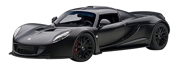 【中古】AUTOart 118 ヘネシー ヴェノム GT 細蟹 引っ敷き炭素・黒いこと