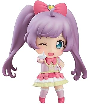 【中古】【39shop】ねんどろいどこーで★プリパラ 真中らぁら キューティーリボンコーデ ノンスケール ABS&ATBC-PVC製 塗装済み完成品フィギュア(非常に良い)|ドリエム店