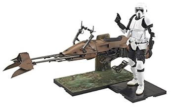 【中古】スター・ウォーズ スカウト・トルーパー & スピーダー・バイク 112スケール プラモデル